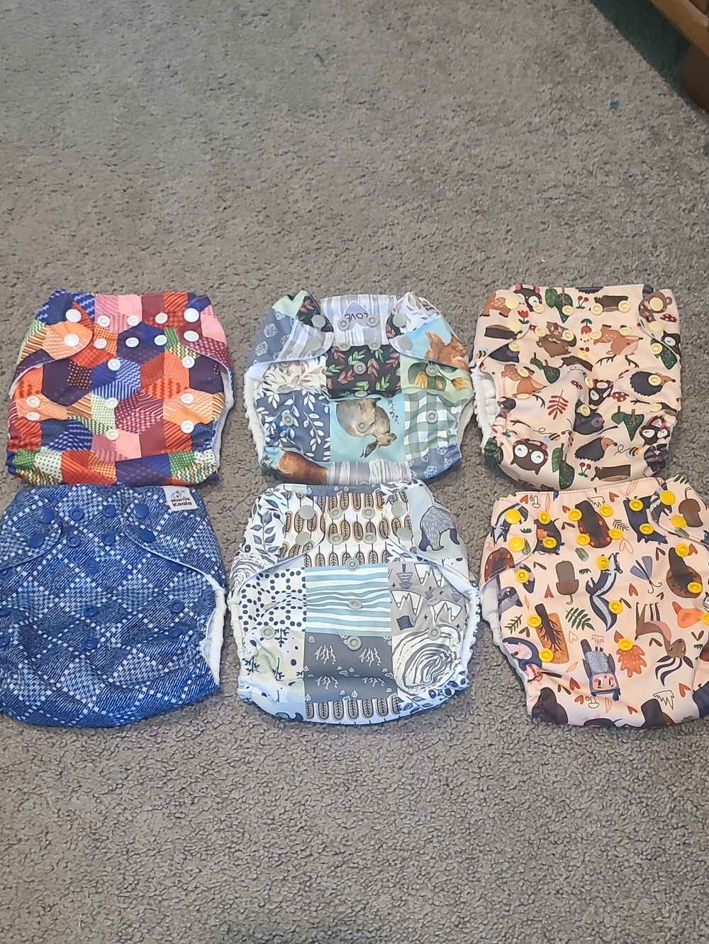 Mama Koala Cloth Diaper Covers Lot Of 6